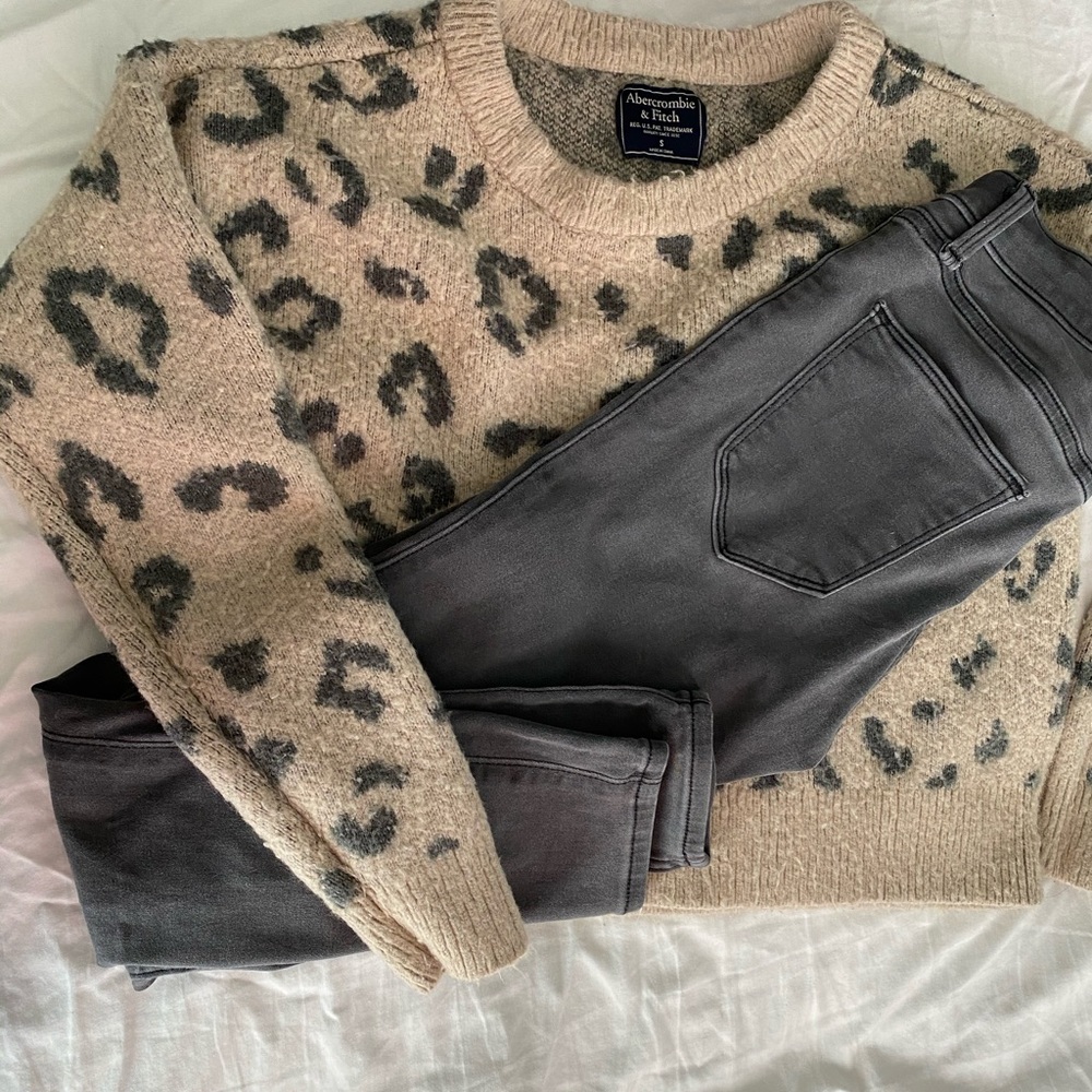 A&F jean&semi crop sweater woolblend 🔥SALE bundle